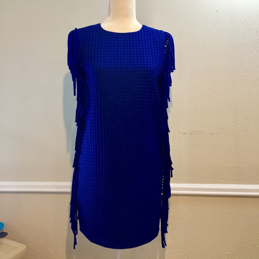 NWT English Factory Fringe Dress Lined Small